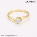 14218 xuping 14k Farbe Kupfer Kupfer Schmuck Frauen Gold Verlobungsring